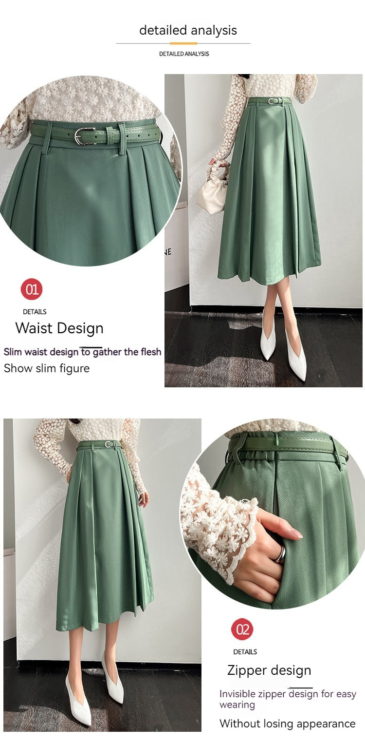 High Waisted A-line Large Swing Skirt