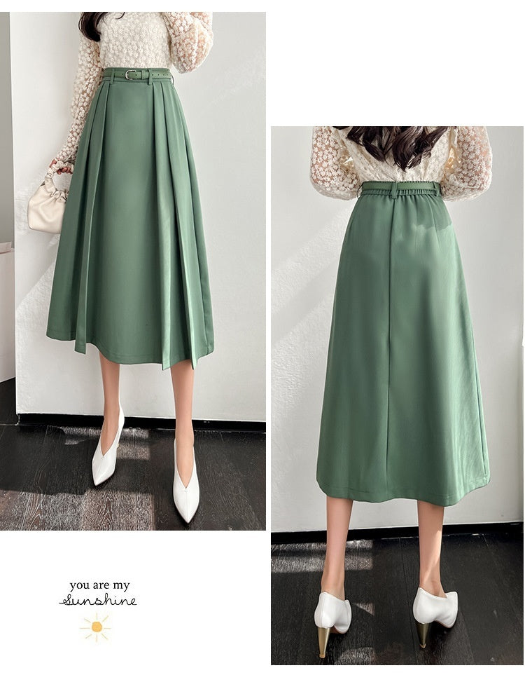 High Waisted A-line Large Swing Skirt