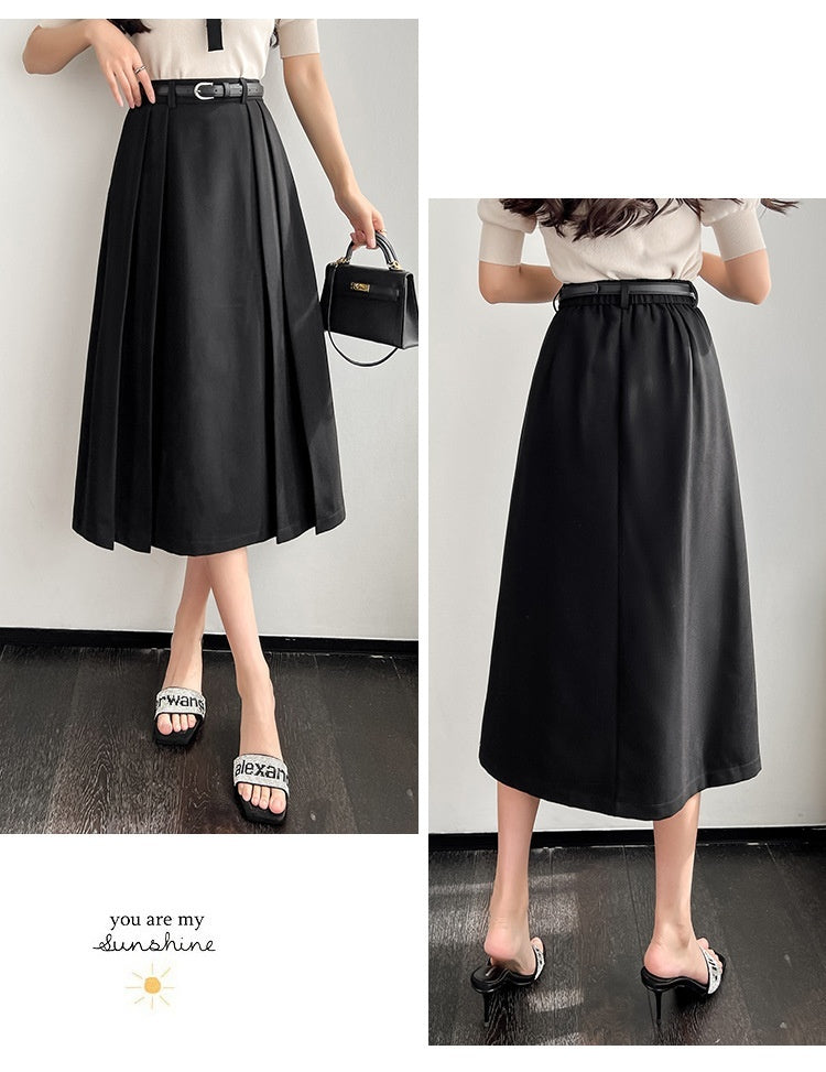 High Waisted A-line Large Swing Skirt