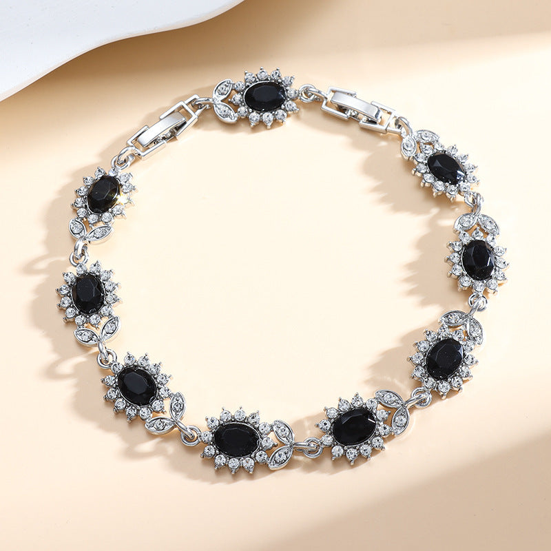 Personality Trend Women's Simple Inlaid Zircon Bracelet
