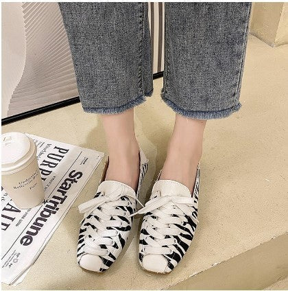 Peas Shoes Women's Autumn New One-legged Lazy