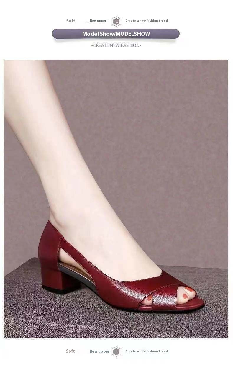 Women's Sandals Chunky Heel Dancing Shoes