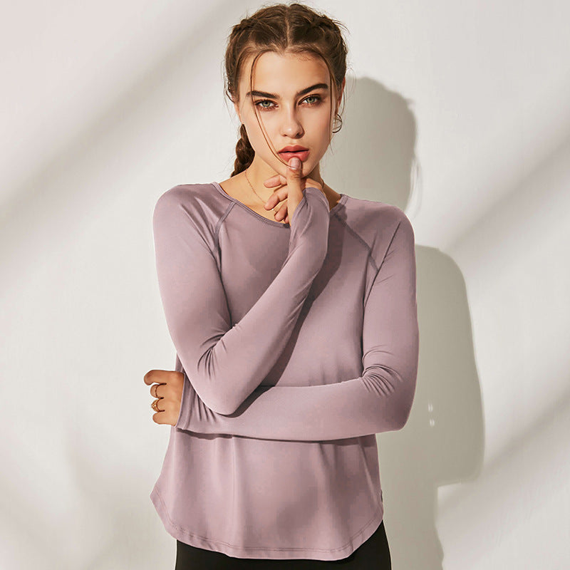 Sports long-sleeved yoga clothes women quick-drying