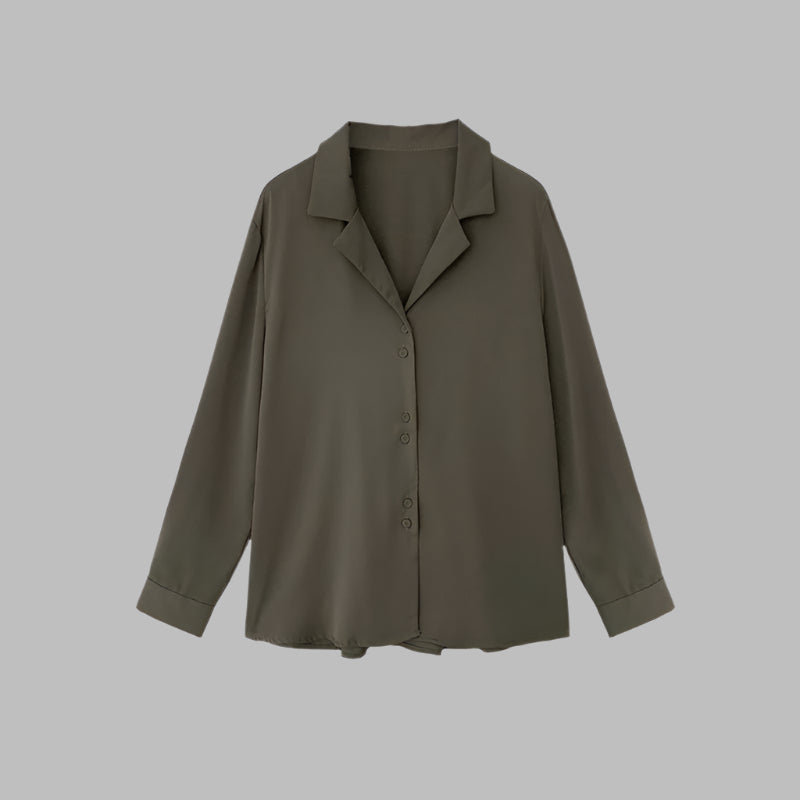 Korean Chiffon Shirt Lady Temperament Design Niche