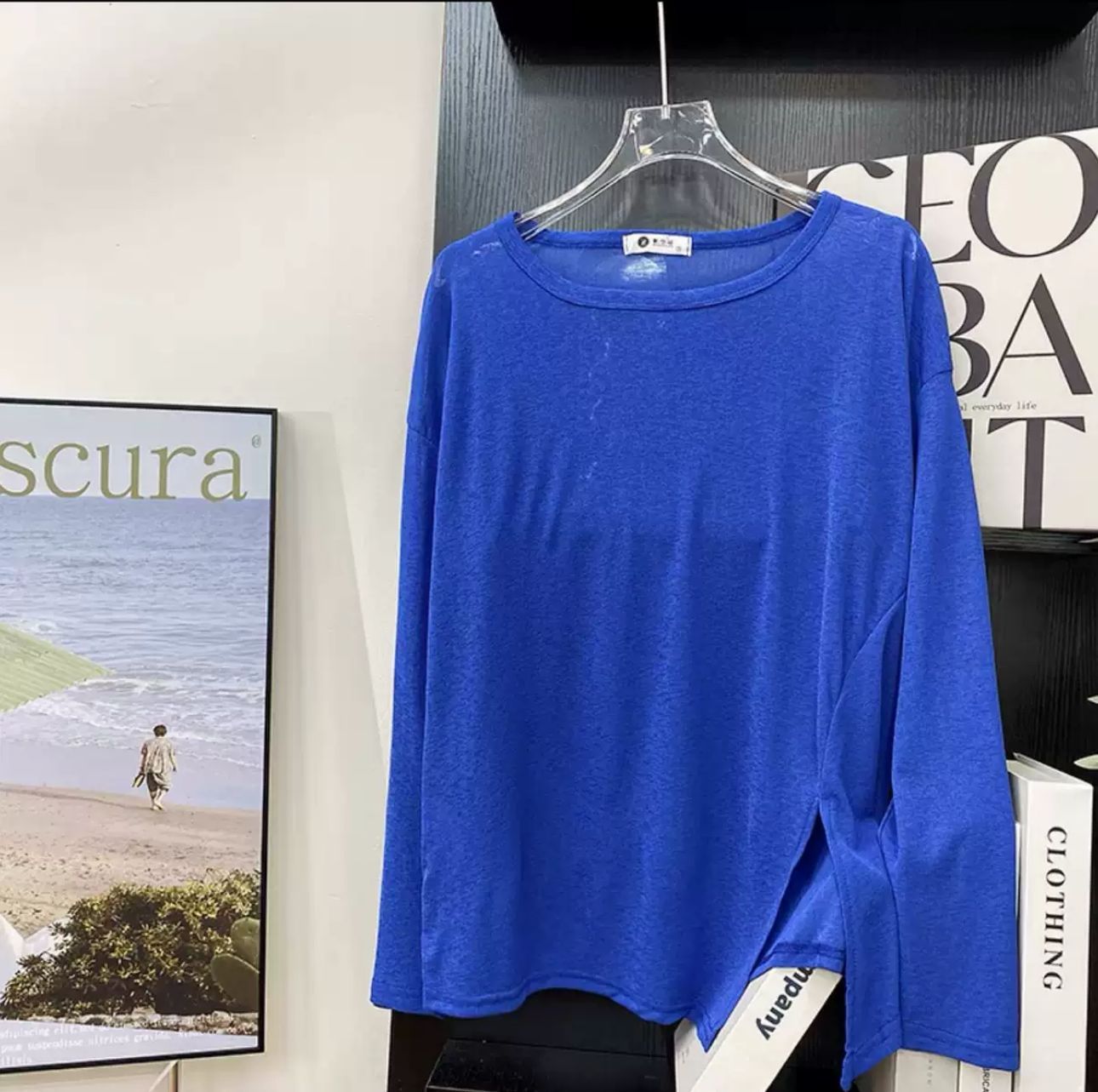 Thin Micro-transparent Split Sun Protection Long Sleeve