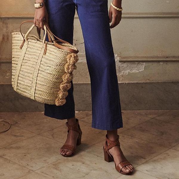 Chunky high heel studded open-toe sandals