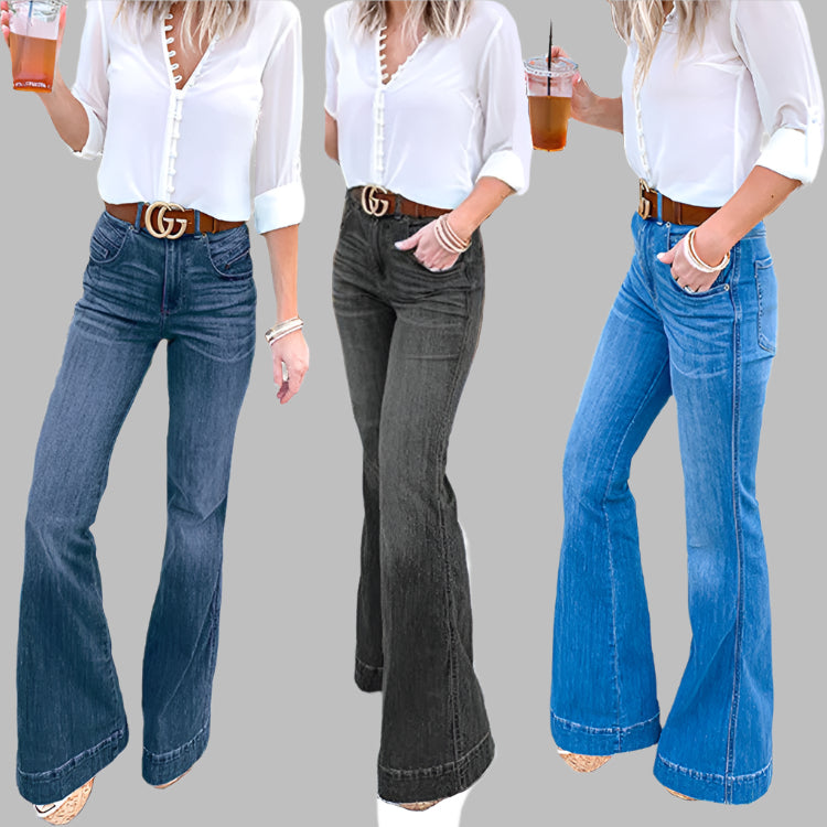 Women's jeans slim slimming wide-leg pants trousers