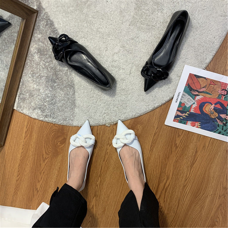 Comfortable Chain Professional Flat Shoes