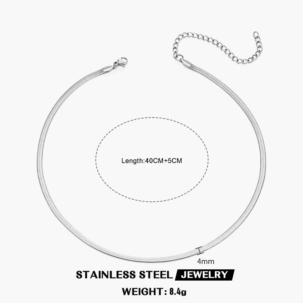 Stainless Steel Snake Bones Chain European And American