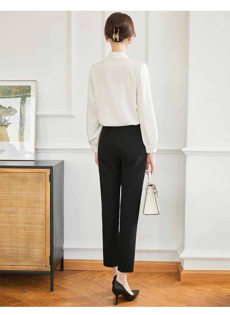 Commuter Long Sleeve Loose V-neck Design Sense Business Wear Overalls