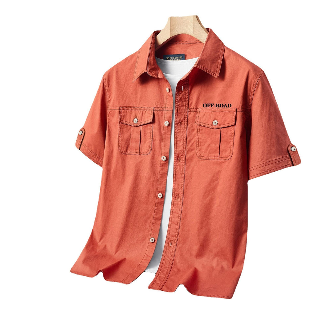 Cotton Short-sleeved Shirt Men's Shirt