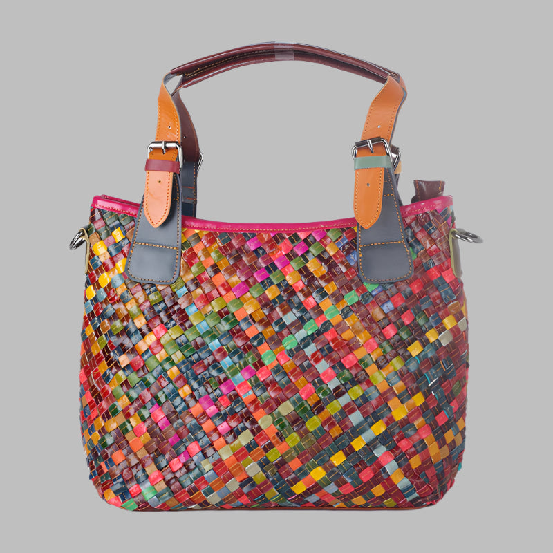 Cowhide ladies single shoulder bag