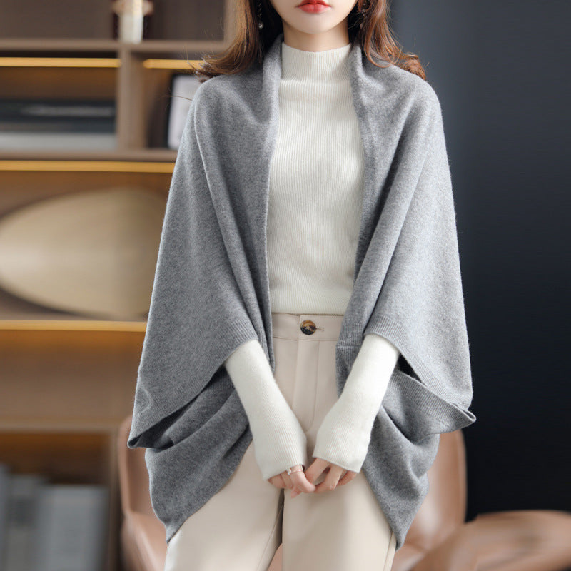 Idle Style Loose Women's Loose Air-conditioner Cardigan Warm Cloak