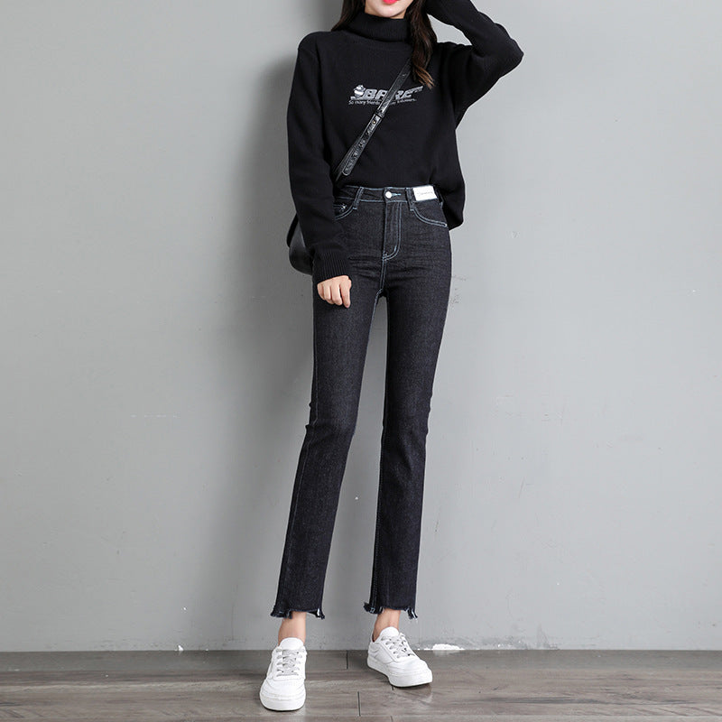 Women's Smoky Gray Straight-leg Jeans