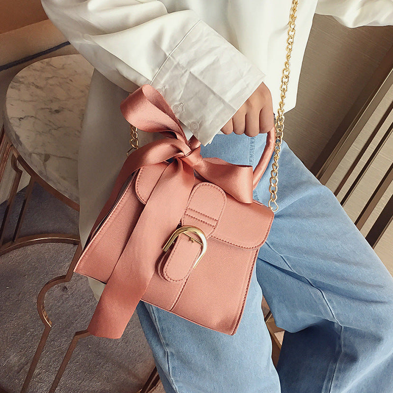 Female bag ladies shoulder bag fashion bow velvet handbag