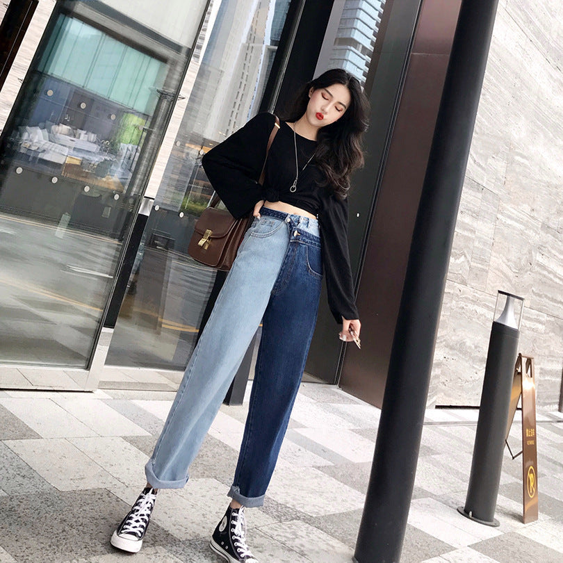 New Hong Kong-style Casual Straight-leg Trousers For Autumn And Winter