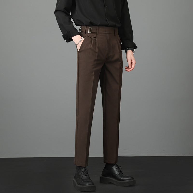 Autumn Men's Suit Pants Slim Fit