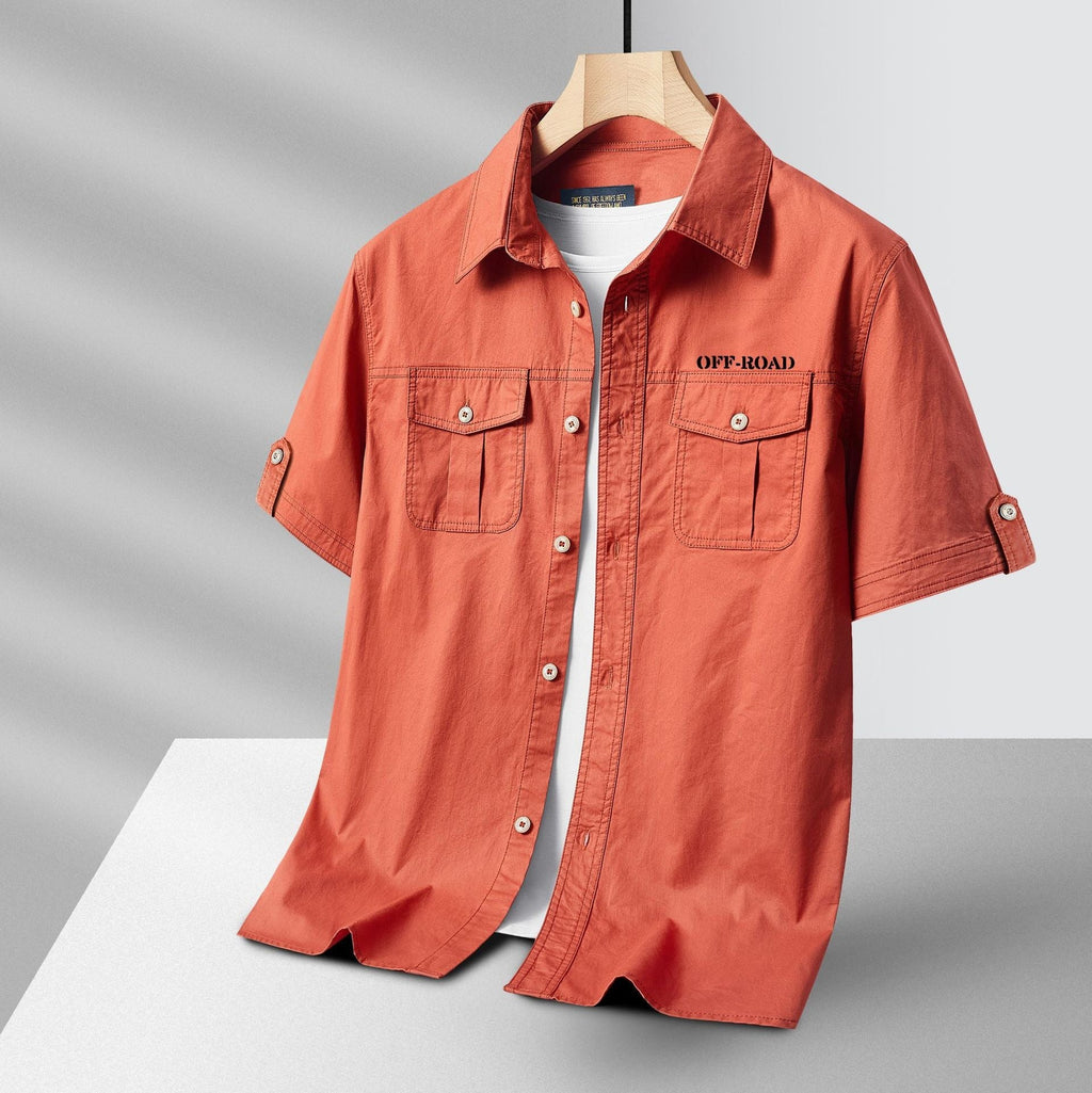 Cotton Short-sleeved Shirt Men's Shirt