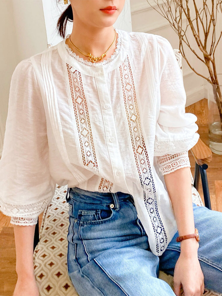 Commuter French White Shirt Design Sense