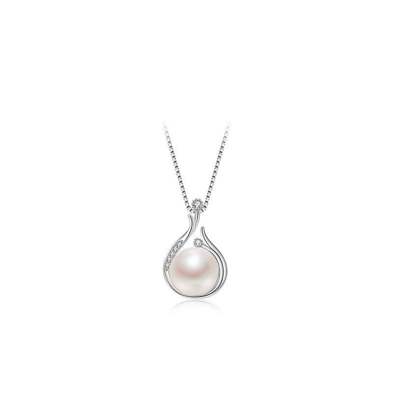 Women's S925 Silver Natural Freshwater Pearl Necklace