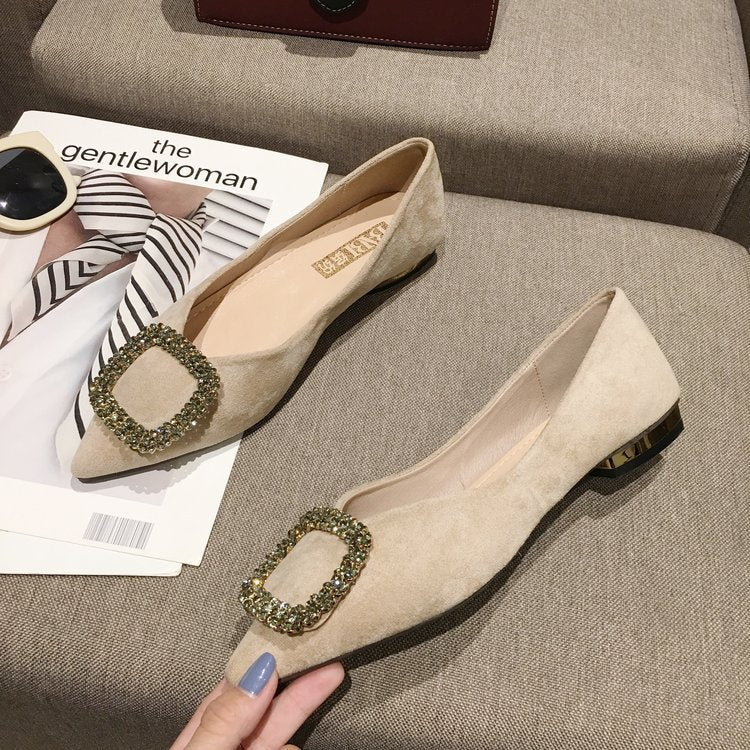 New flat women's shoes shallow mouth all-match shoes