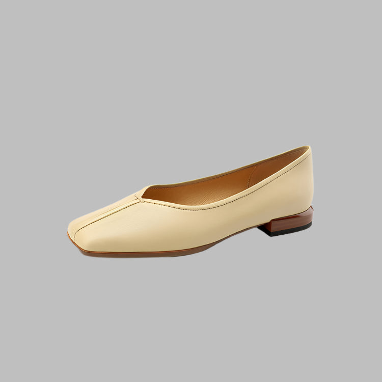 Simple Fashion Shallow Mouth Low Heel Lady Shoes