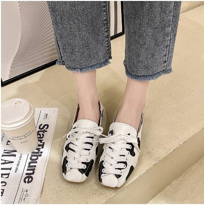 Peas Shoes Women's Autumn New One-legged Lazy