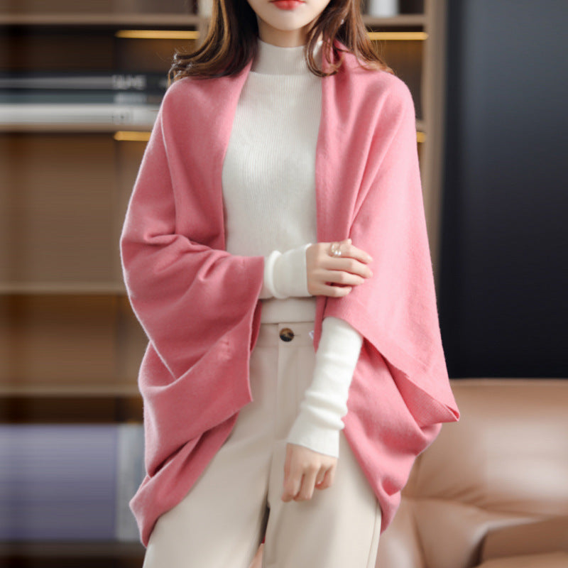 Idle Style Loose Women's Loose Air-conditioner Cardigan Warm Cloak