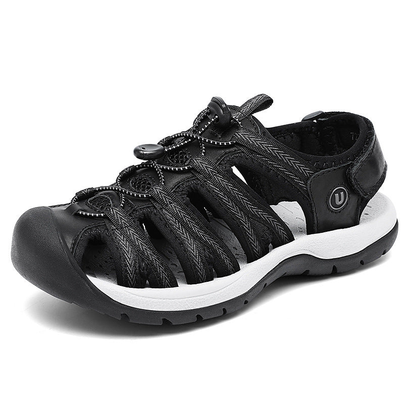 Women's Toe Box Sandals Plus Size Casual Beach Shoes