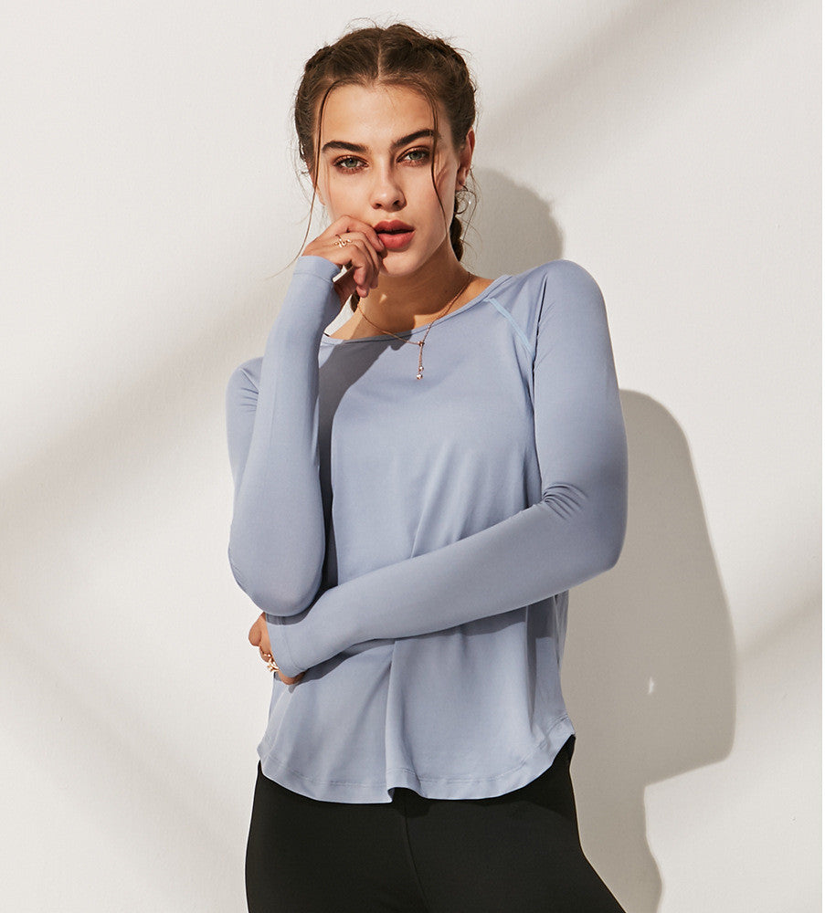 Sports long-sleeved yoga clothes women quick-drying