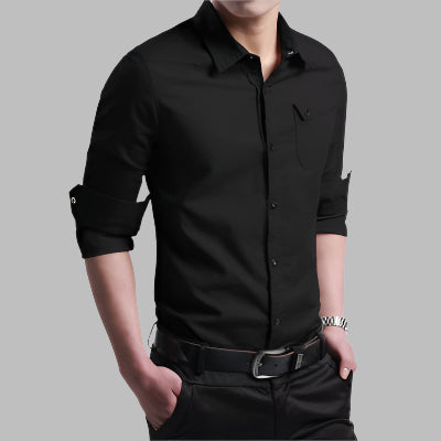 Spring Men's Shirts, Long Sleeves, Pure Cotton, Oxford Spun Shirts, Young Men's Business, Inch Inch Shirts, Korean Style