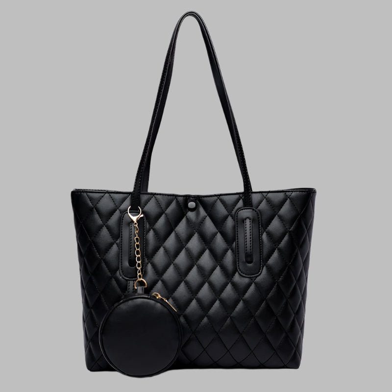 One shoulder high capacity tote bag