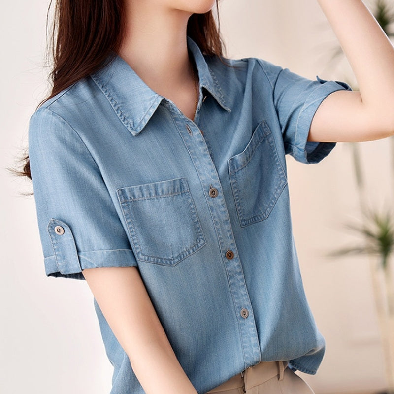 Younger Fashion All-match Short-sleeved Top