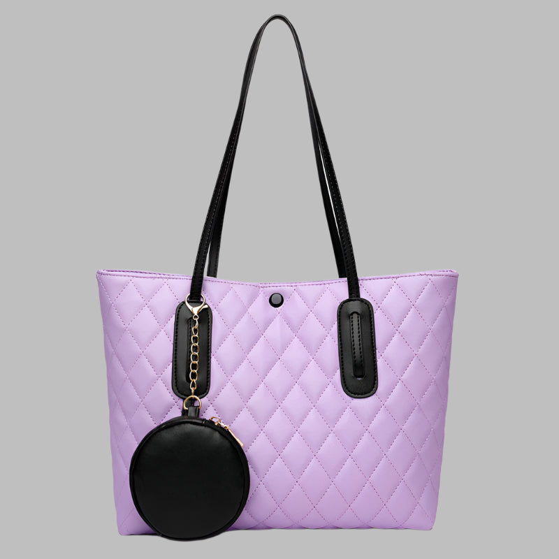 One shoulder high capacity tote bag