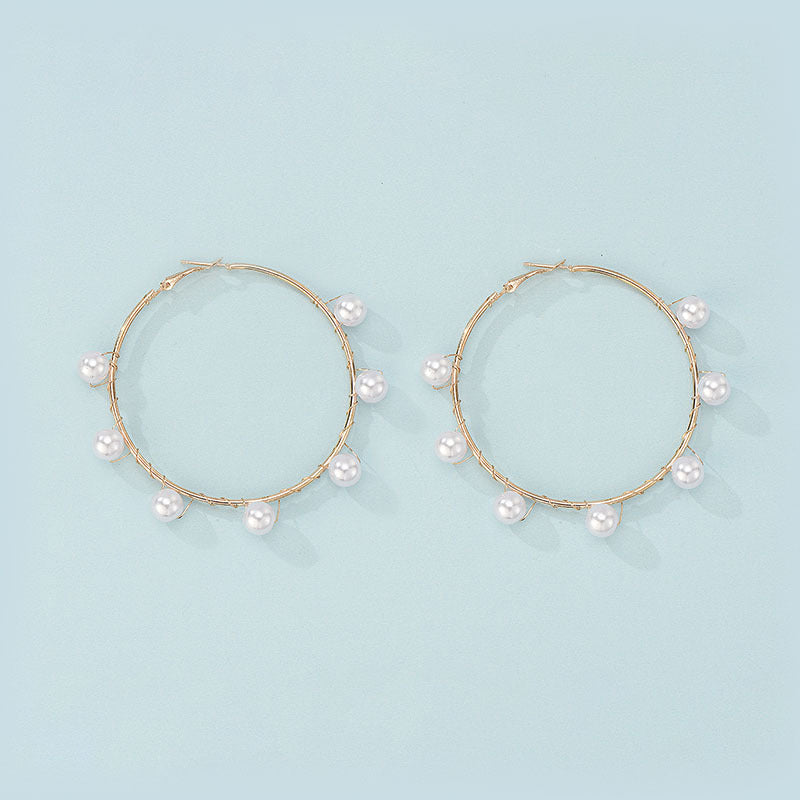 European And American New Sweet And Exaggerated Earrings Female Retro