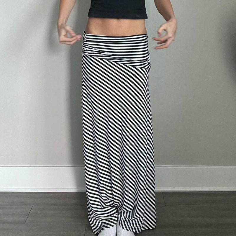 New High Waist Elastic Hip Long Skirt For Women