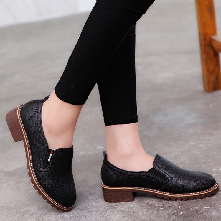 spring new ladies shoes Korean fashion single shoes Brock casual flat shoes