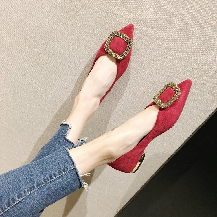 New flat women's shoes shallow mouth all-match shoes