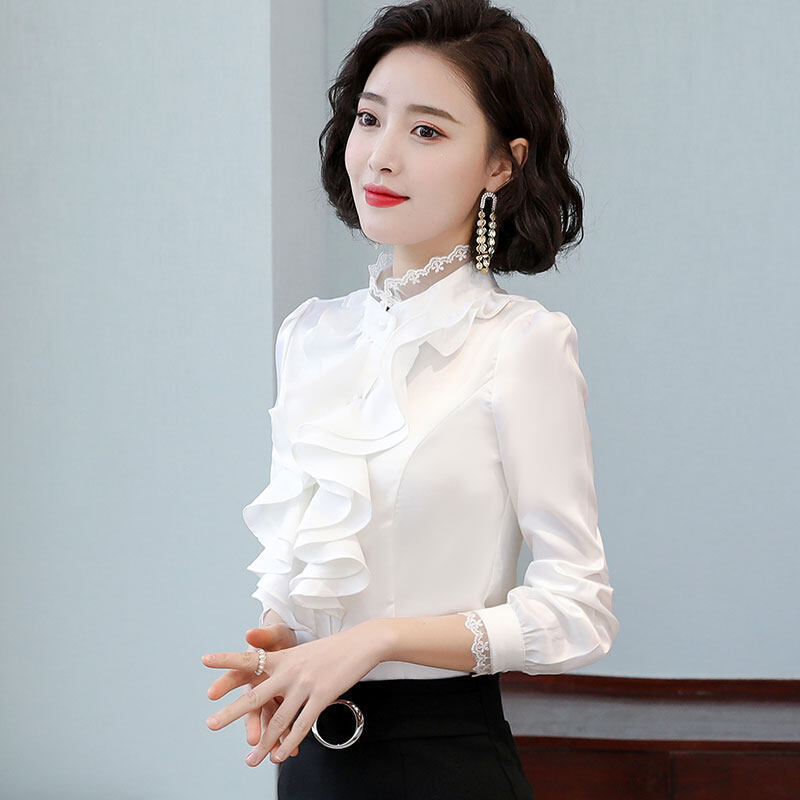 Women's Shirt Fashionable Fleece-lined Padded Top Bottoming Shirt