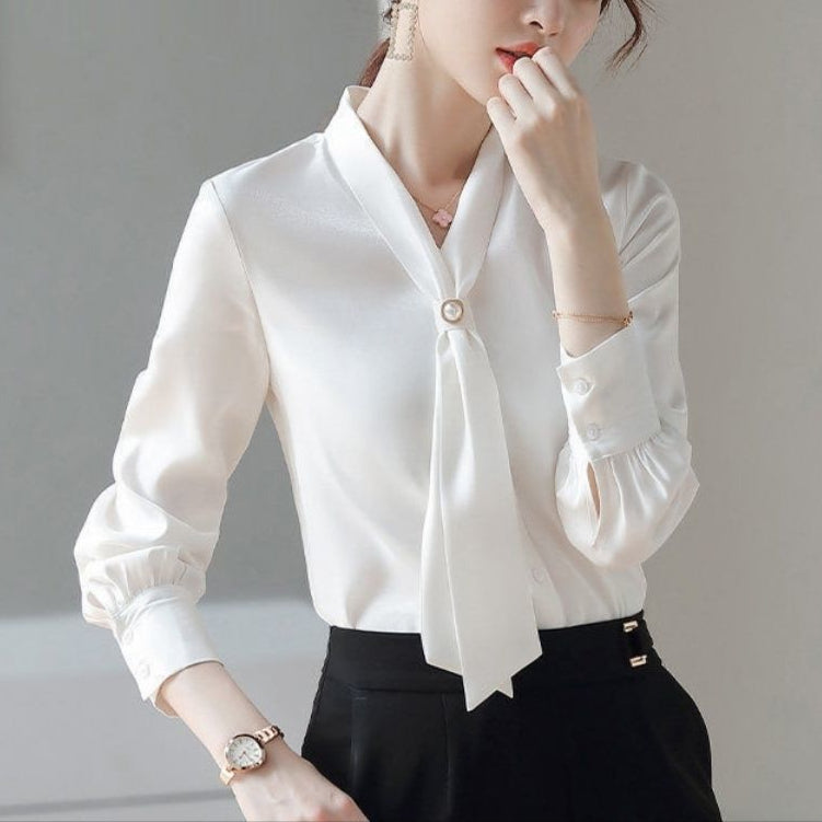 Chiffon White Shirt New Women