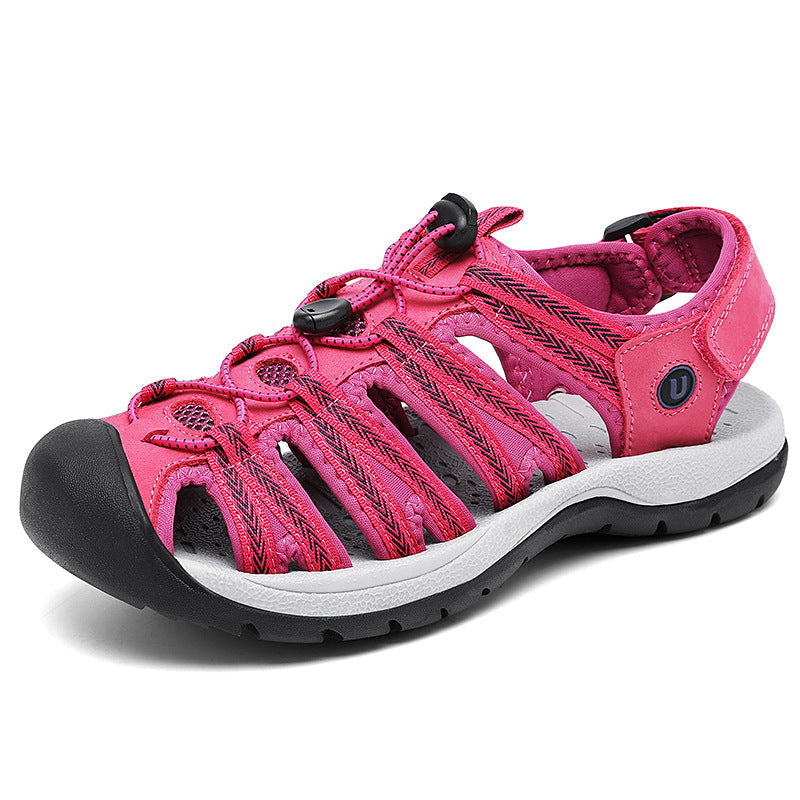 Women's Toe Box Sandals Plus Size Casual Beach Shoes