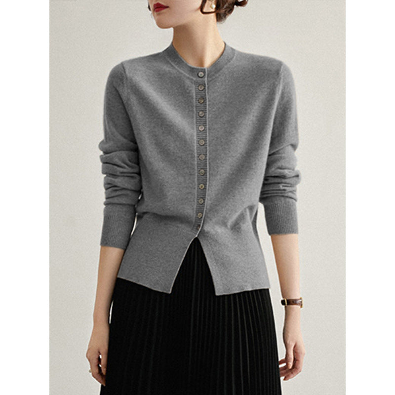 Spring And Autumn Slim Fit Slimming Cashmere Sweater Cardigan