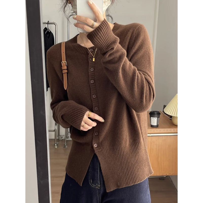 Spring And Autumn Slim Fit Slimming Cashmere Sweater Cardigan