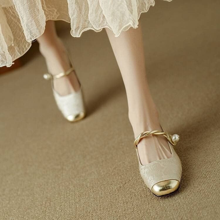 Spring And Summer New Retro Easy Matching French Low-cut Shoes