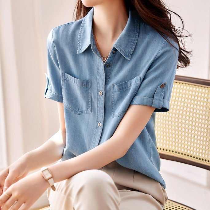 Younger Fashion All-match Short-sleeved Top