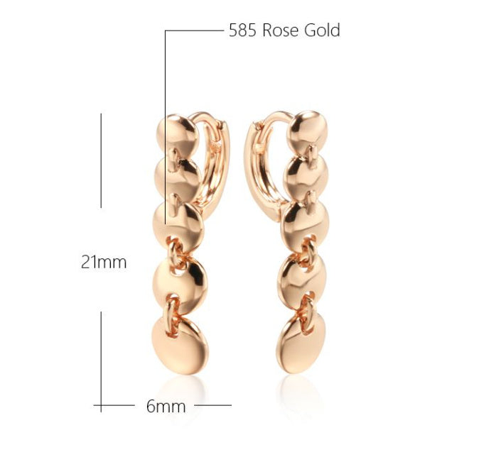 Retro Long Round Circle Earrings