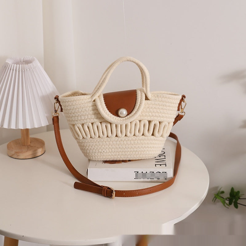 Weaving Hollow Crossbody All-matching Women's Bag