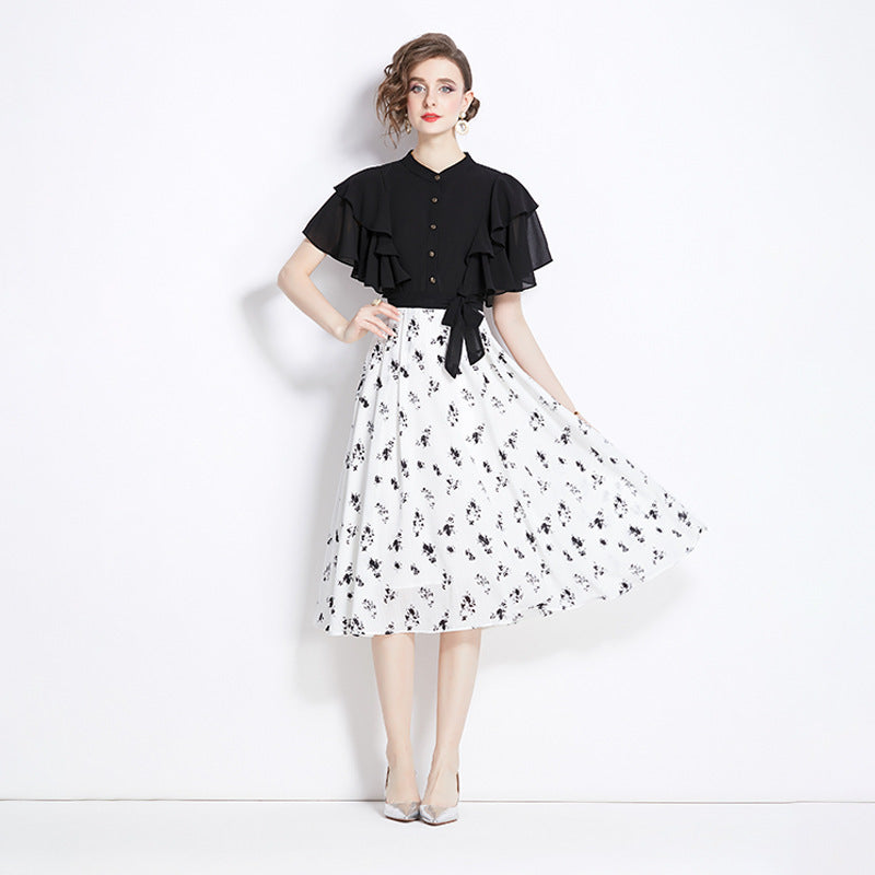 A- Line Waist Midi Dress