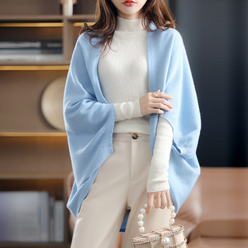 Idle Style Loose Women's Loose Air-conditioner Cardigan Warm Cloak