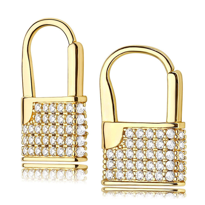 Lock Design Sense Earrings Fashion